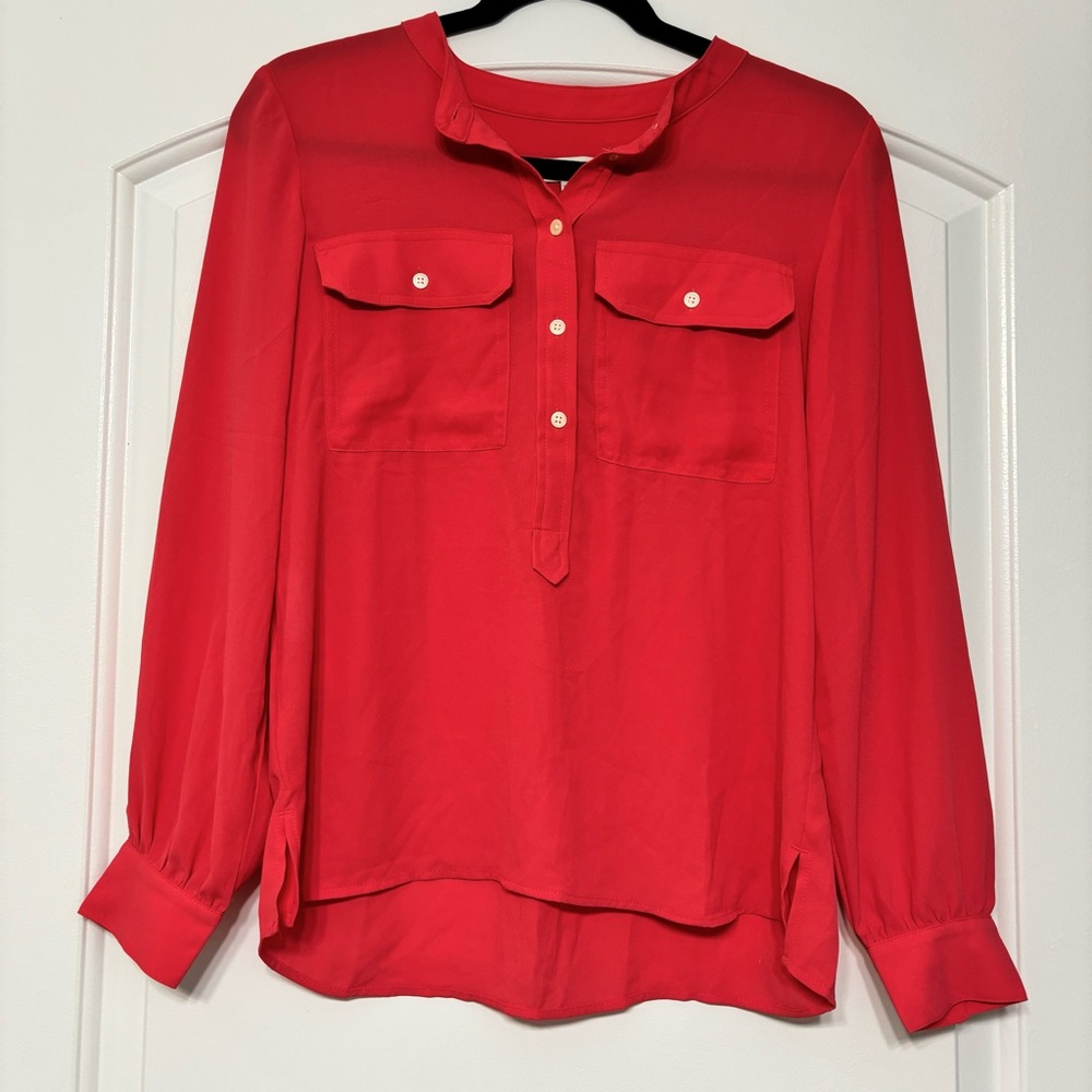 Loft coral blouse